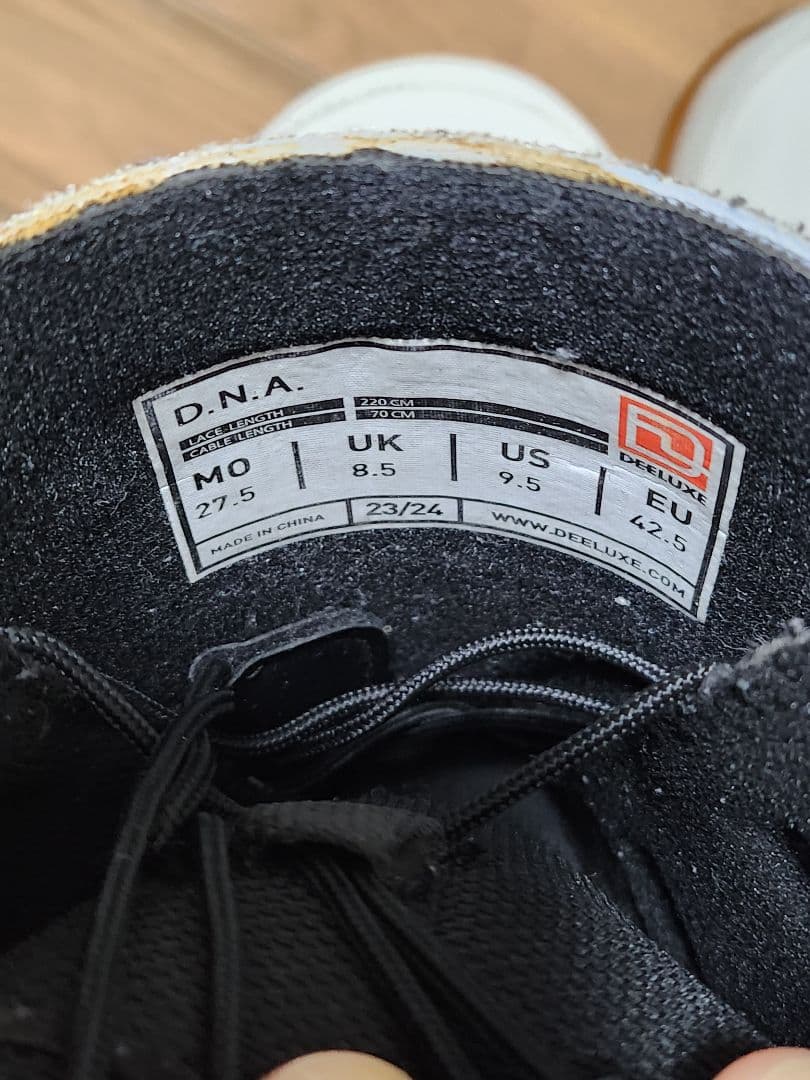 SALOMON ビンディング&DEE-LUXE 白色ブーツ セット&スキーウェア