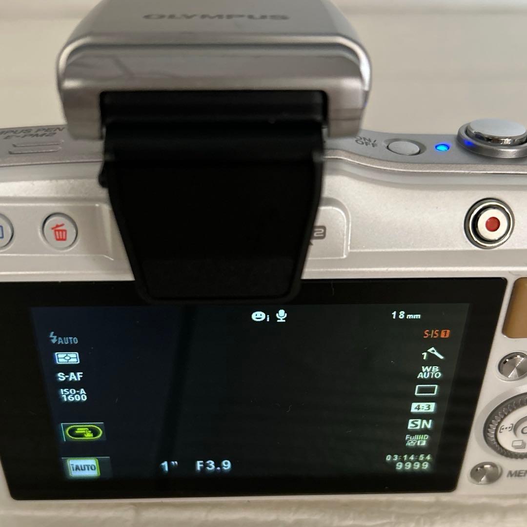 OLYMPUS PEN Mini E-PM2 ダブルズームキット内蔵フラッシュ付