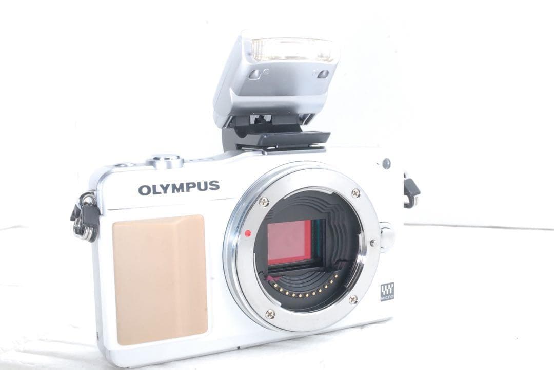 OLYMPUS PEN Mini E-PM2 ダブルズームキット内蔵フラッシュ付