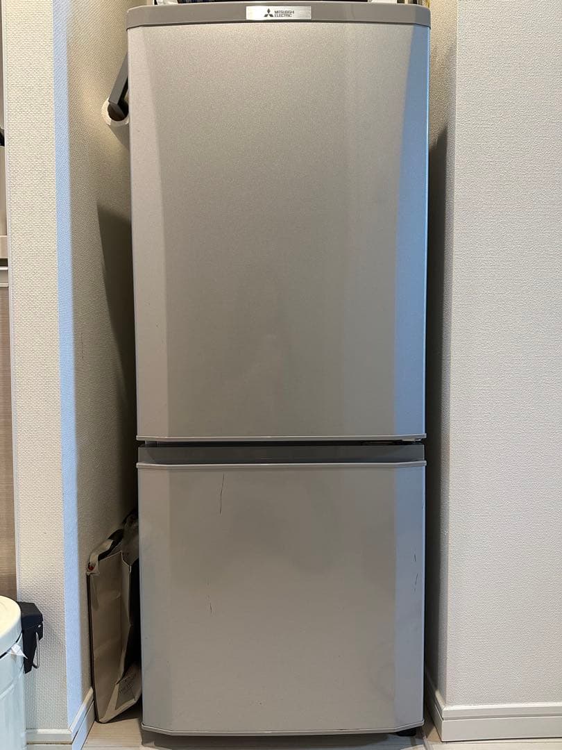 Mitsubishi 冷蔵庫 2ドア シルバー