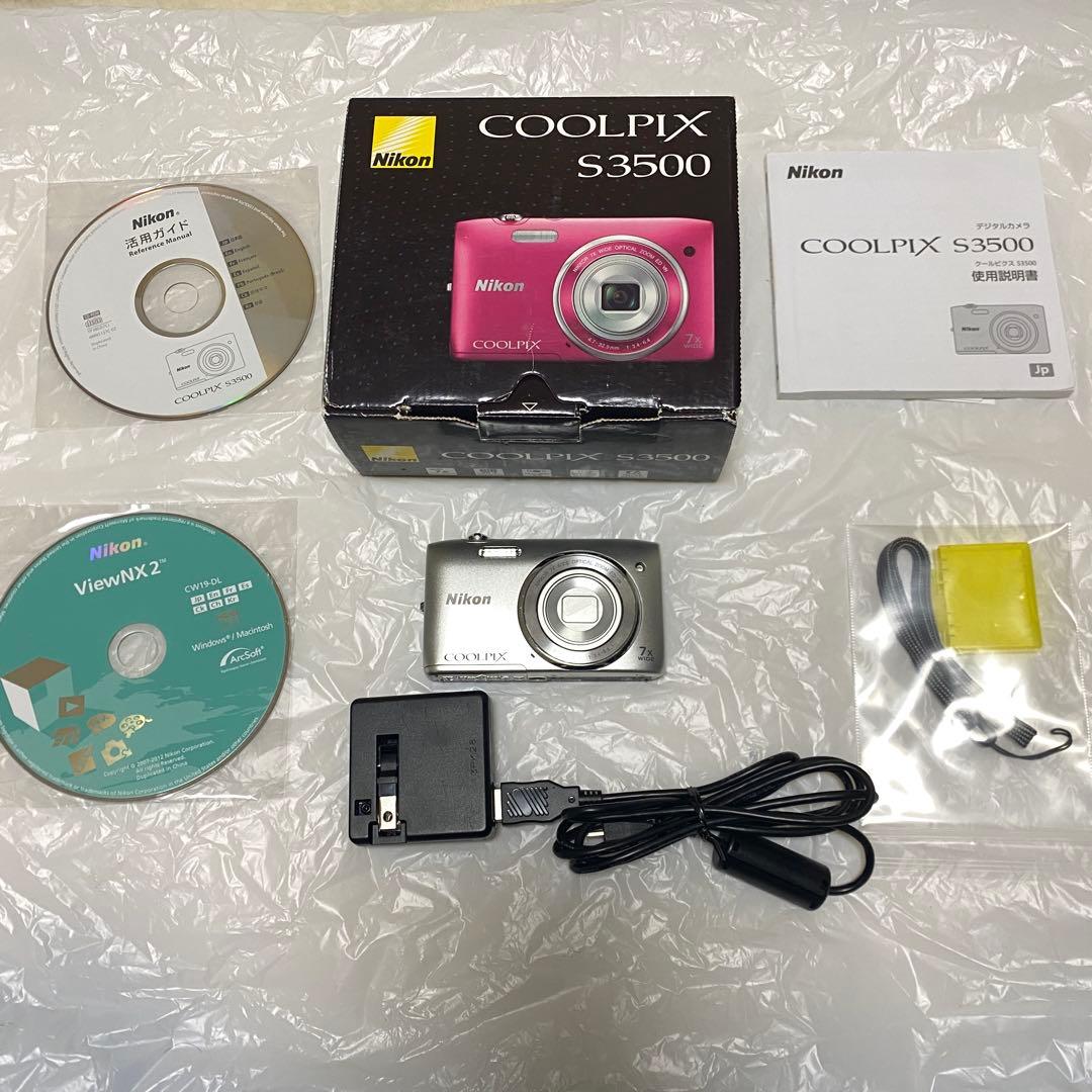 Nikon COOLPIX S3500 動作確認済美品2005万画素SDカード付