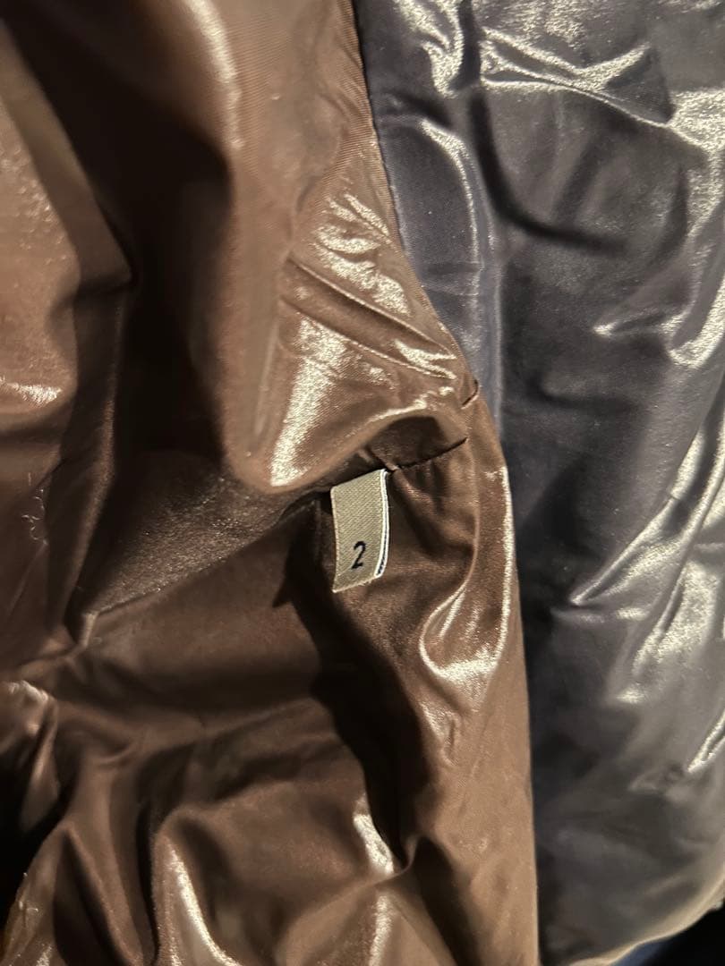 モンクレール フード付きダウンジャケット ネイビー