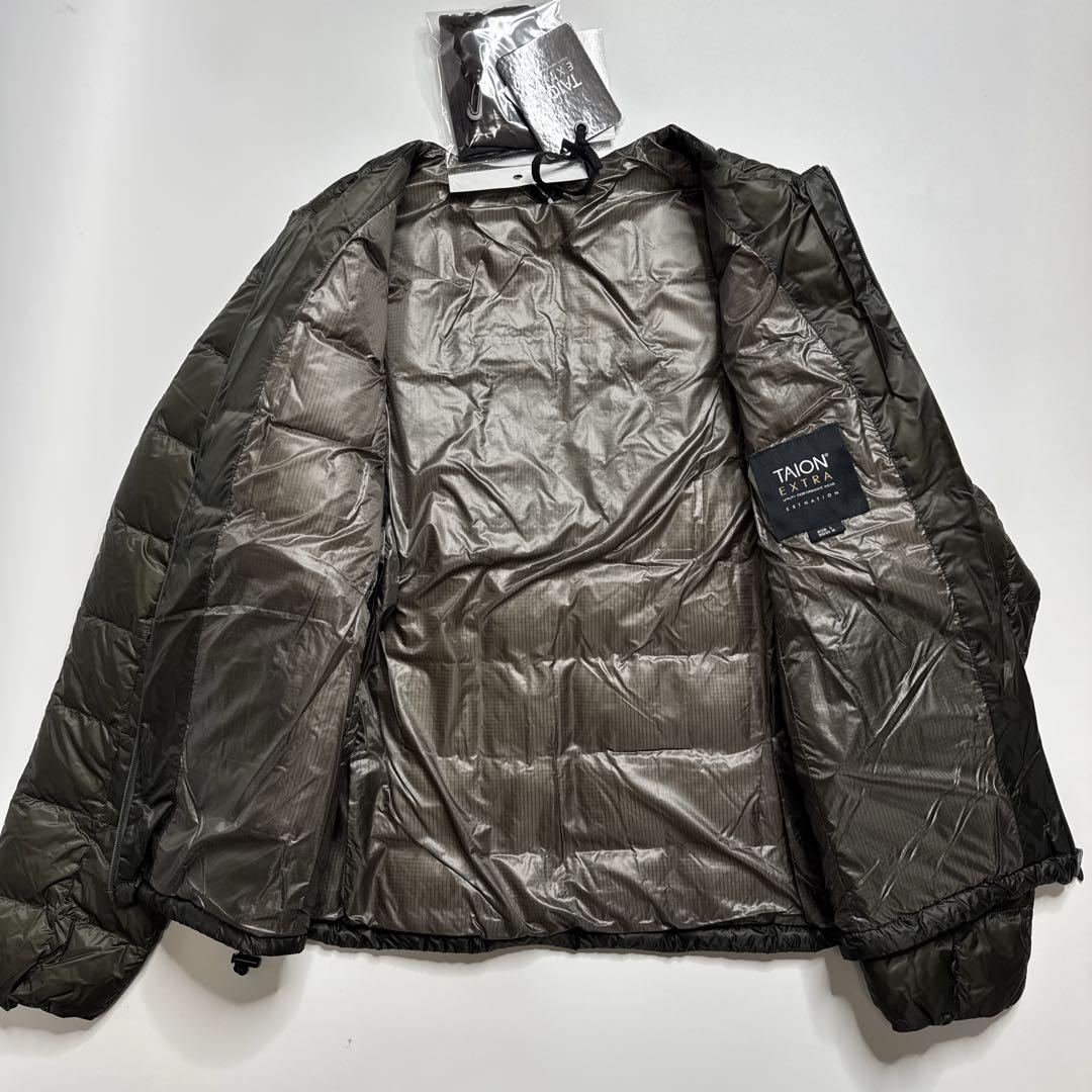 【新品】TAION EXTRA 2wayダウンジャケット　カーキ　L