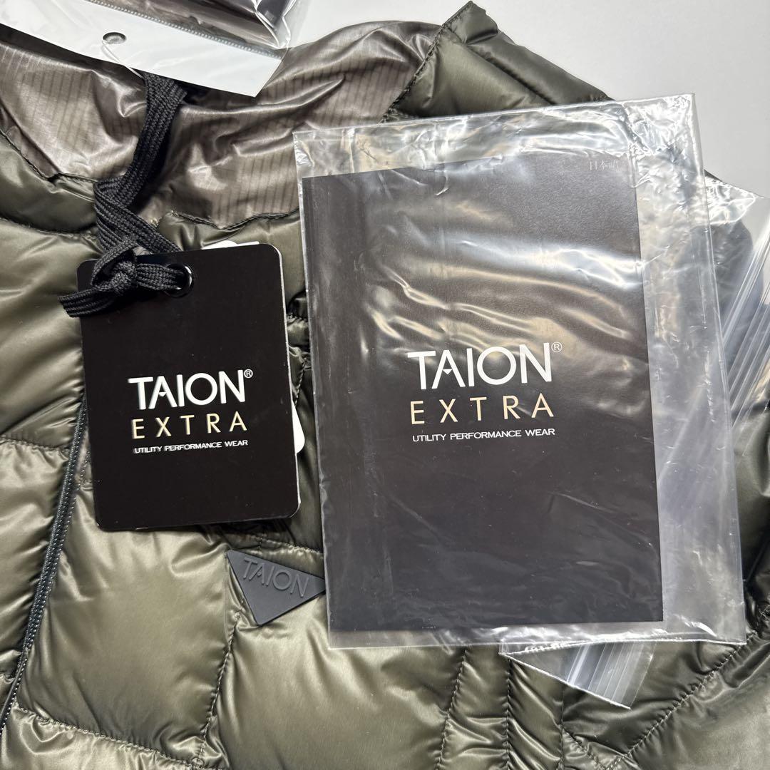 【新品】TAION EXTRA 2wayダウンジャケット　カーキ　L