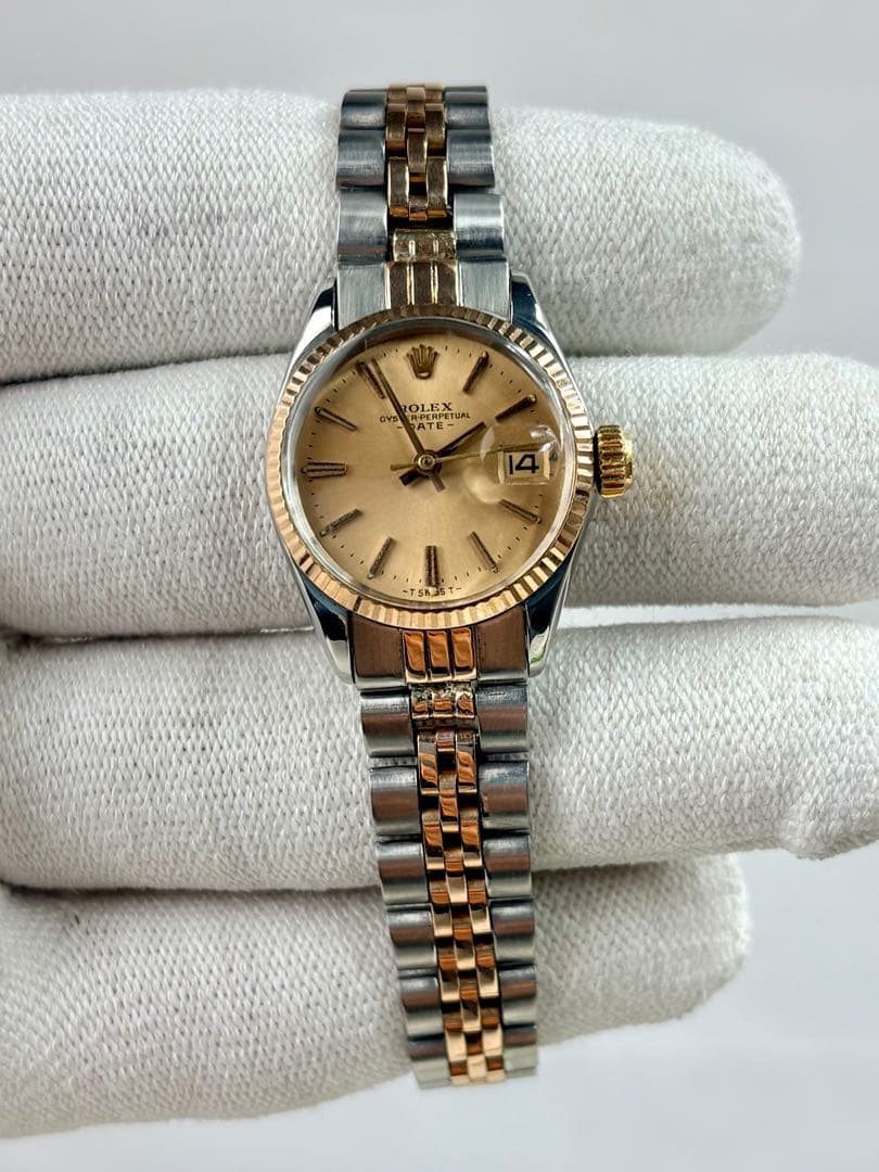 OHロレックス ROLEX Ref.6517オイスターパーペチュアルYG+SS