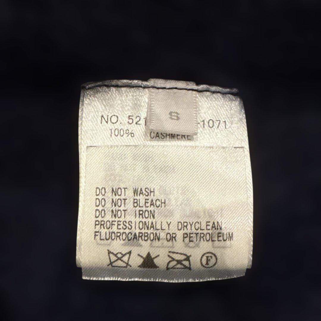 NO.5-138 Ronherman カシミヤ100 モヘアニット　長袖　S 紺