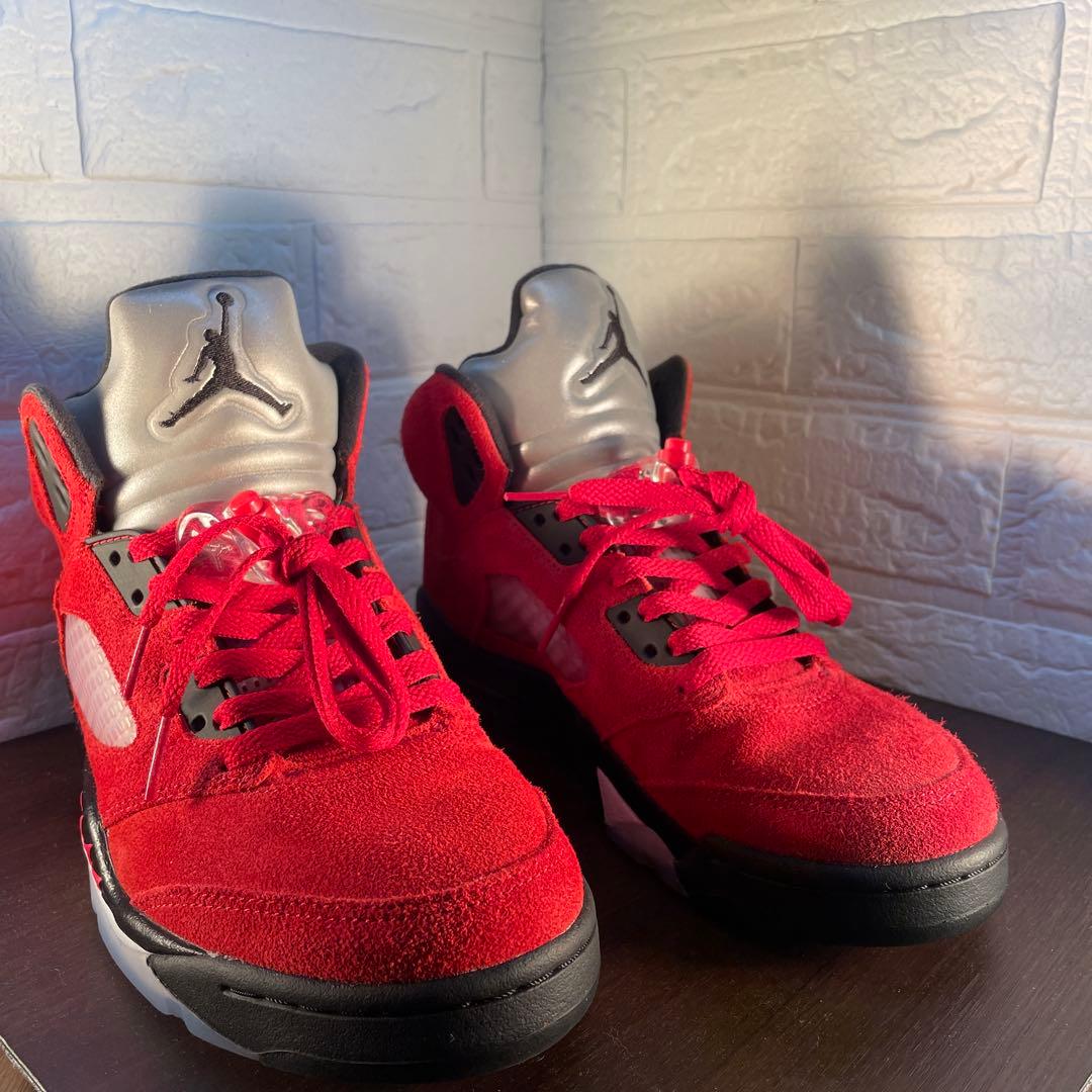 ナイキ　エアジョーダン5レトロ/NIKE25cm極美品/訳ありリカラー