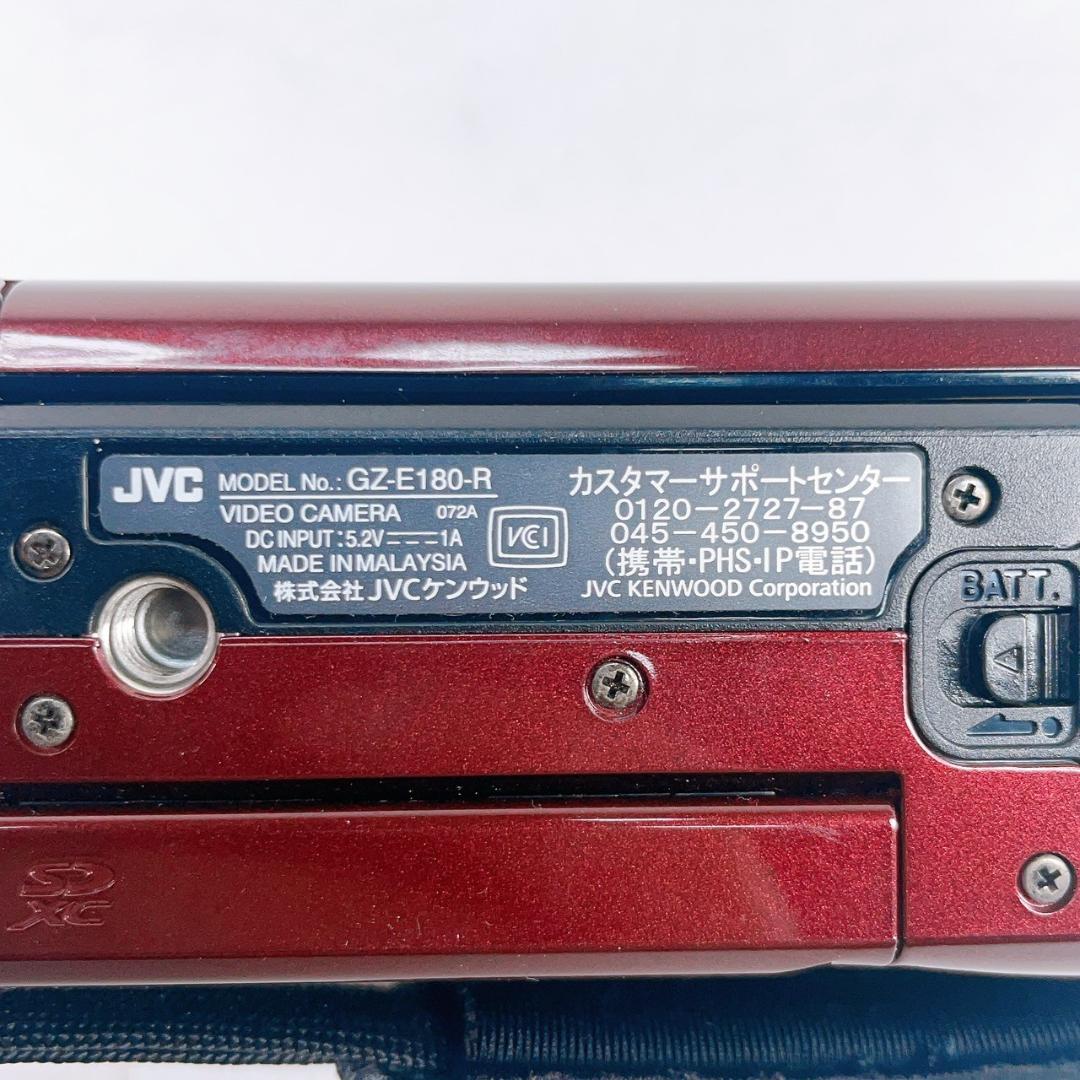 【美品】JVC ケンウッド ビデオカメラ GZ-E180-R