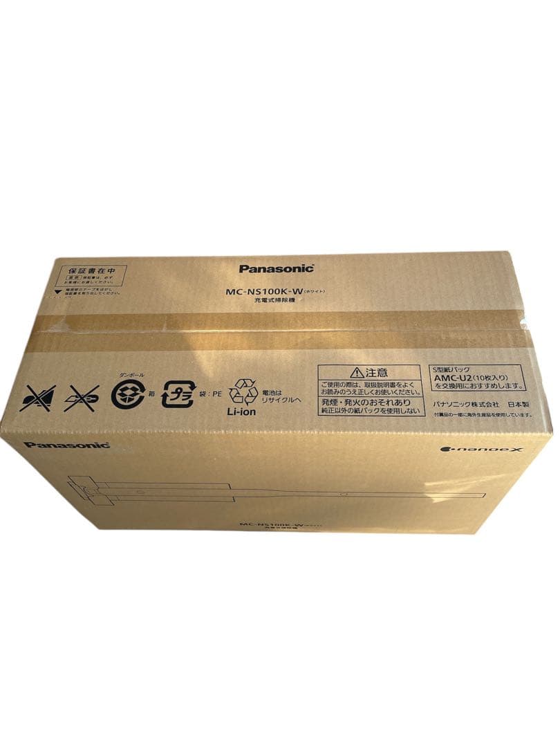 【新品未使用】パナソニックコードレススティック掃除機 MC-NS100K-W