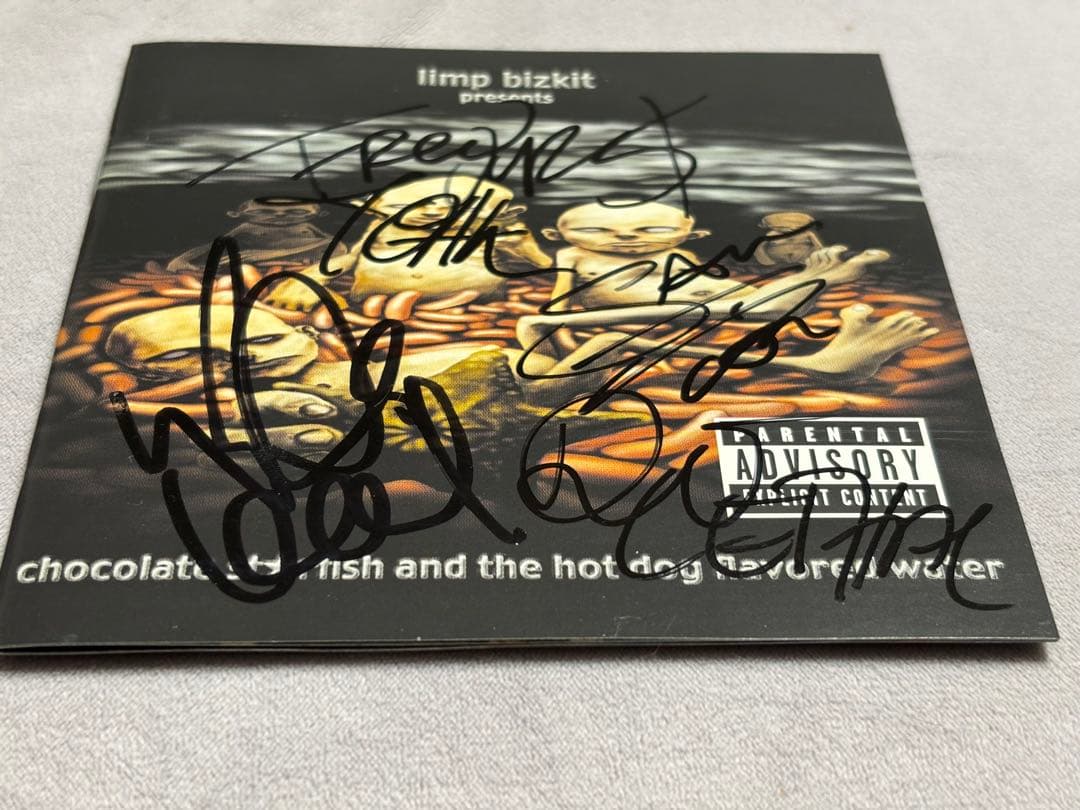 レア　リンプ・ビズキットサインCD Limp Bizkit