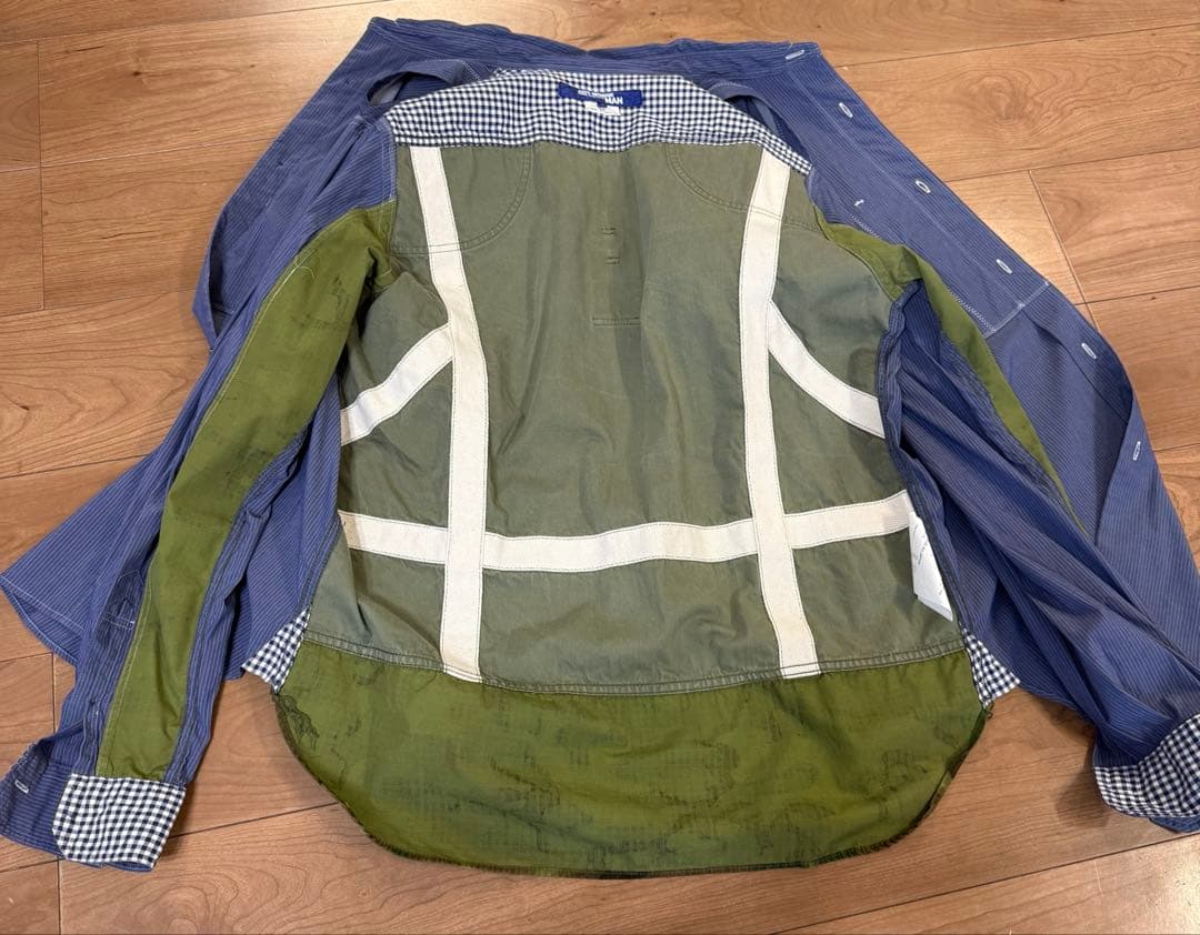 1日までの出品　ジュンヤワタナベマン　コムデギャルソン　ミリタリーシャツ　L