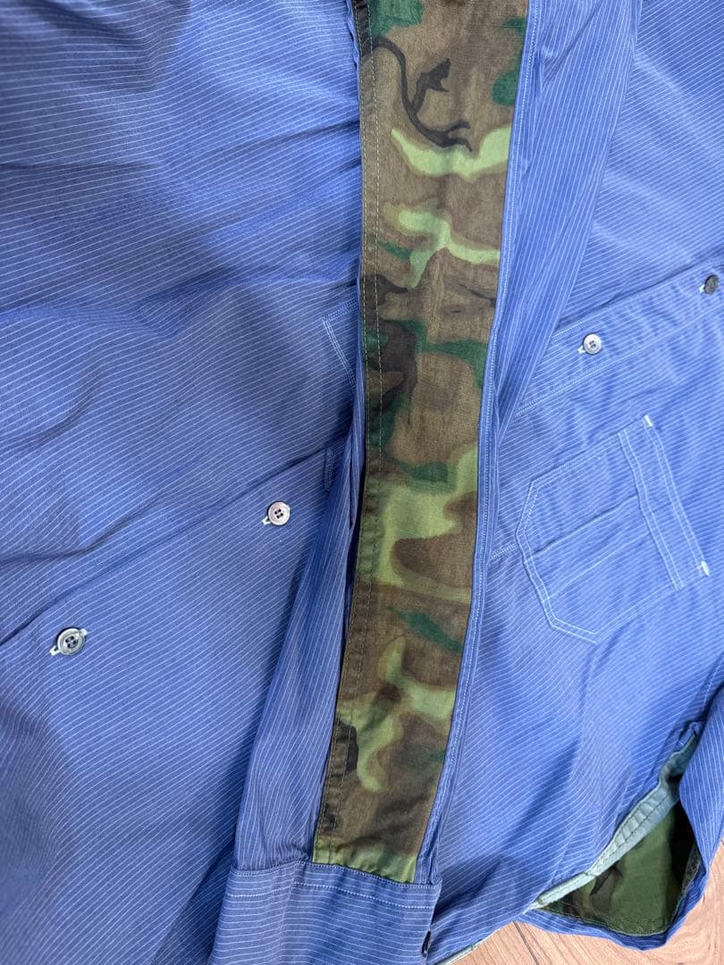 1日までの出品　ジュンヤワタナベマン　コムデギャルソン　ミリタリーシャツ　L