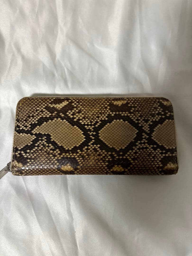Hender Scheme パイソンレザー ラウンドファスナー長財布