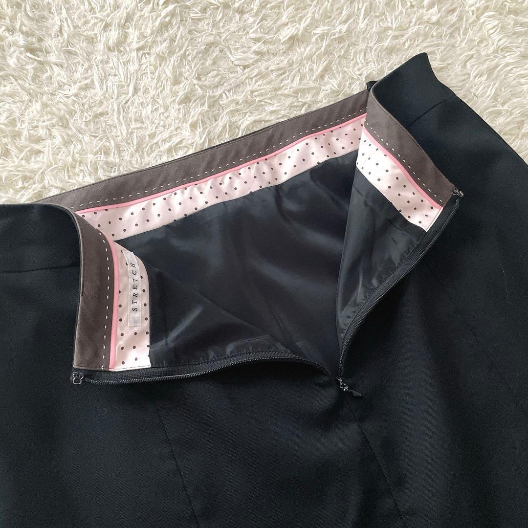 極美品⭐︎青山 n♡line bynozomi 黒 スーツ 3点セットアップ 17