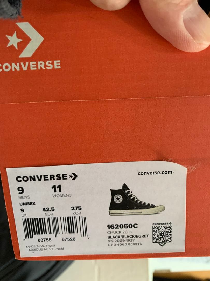 コンバース チャックテイラー ct70 ALL STAR ブラック ハイカット
