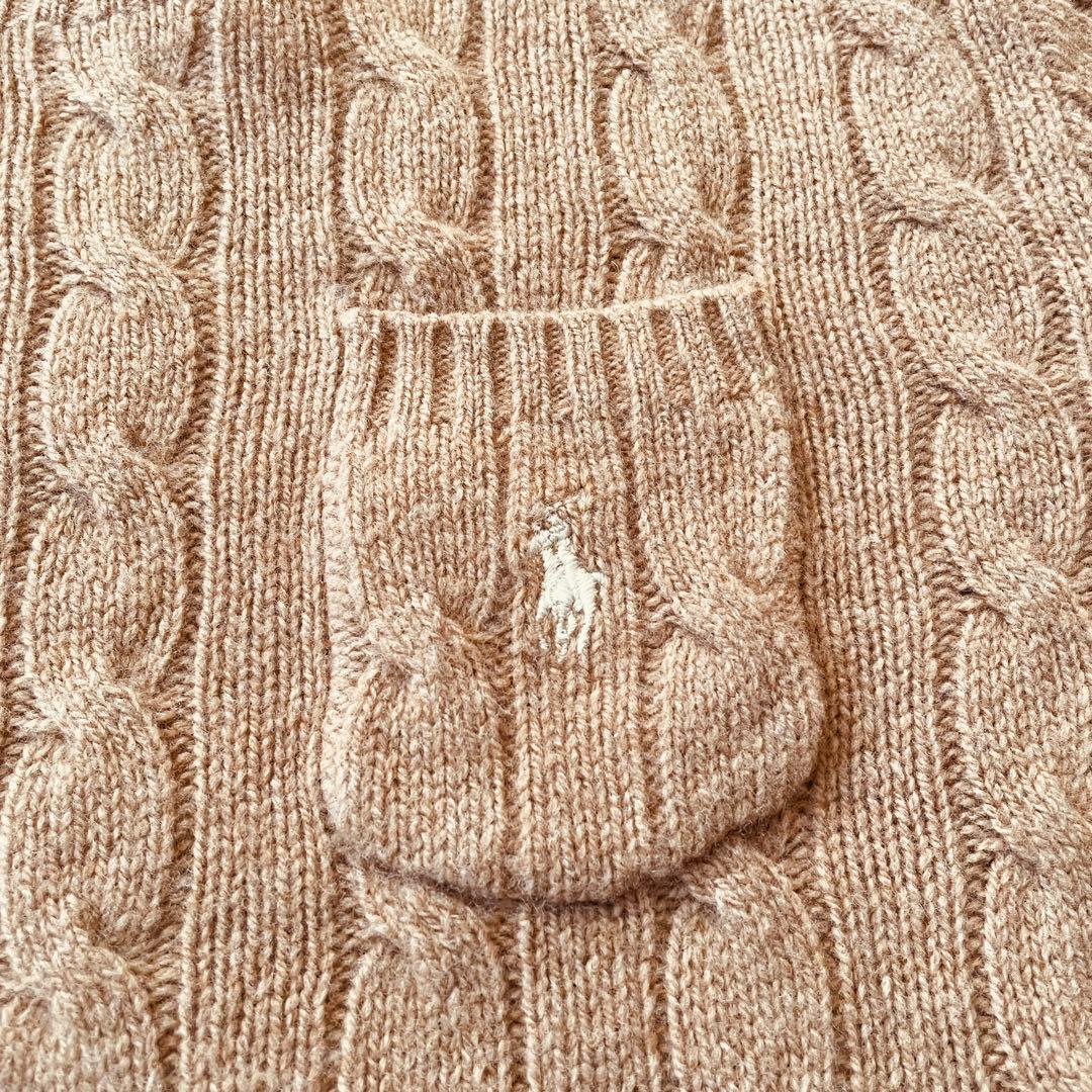 ポロ ラルフローレン 半袖　ケーブルニット　カシミヤ混　現行タグ　完売品