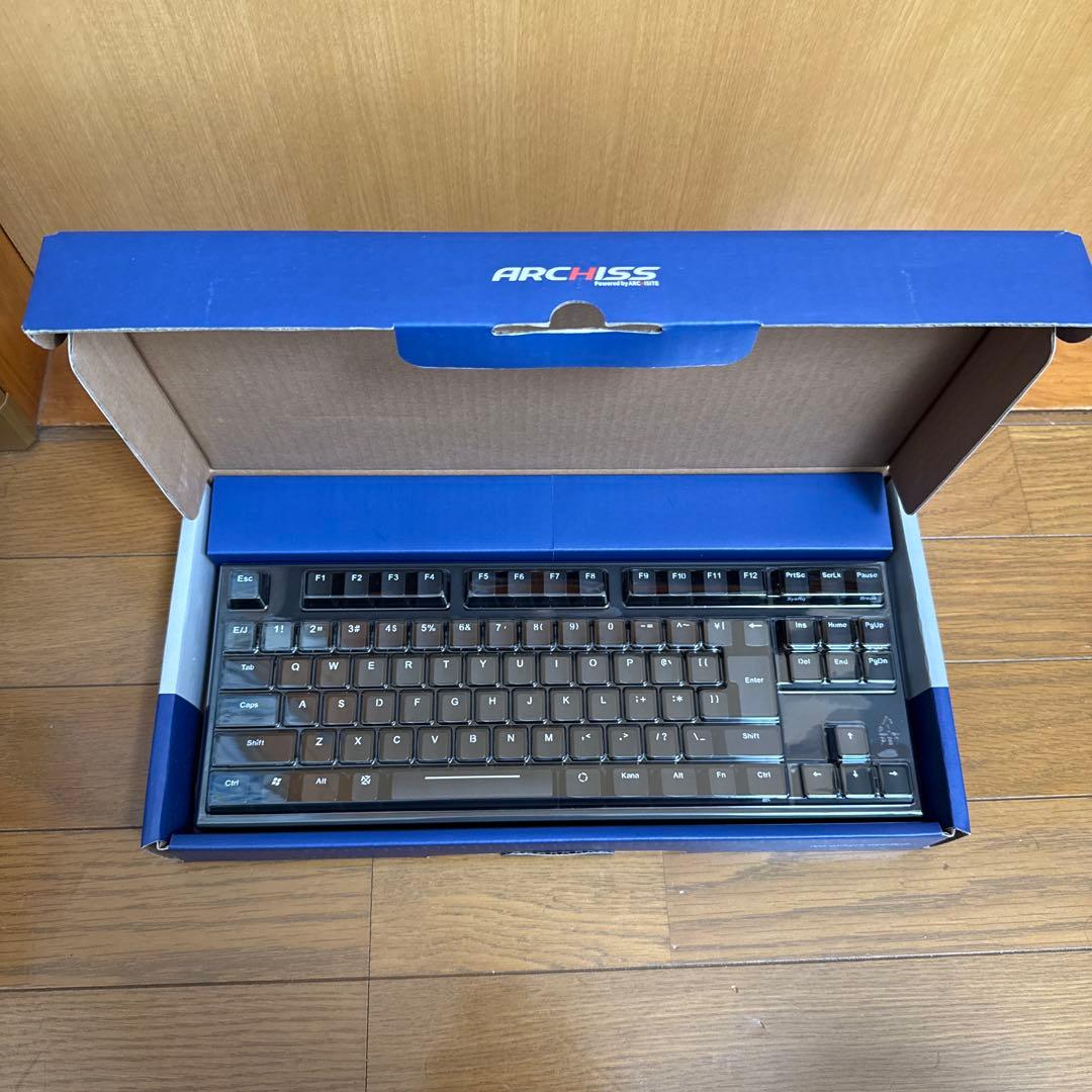 ARCHISS Progres Touch RETRO TKL 黒　静音赤軸