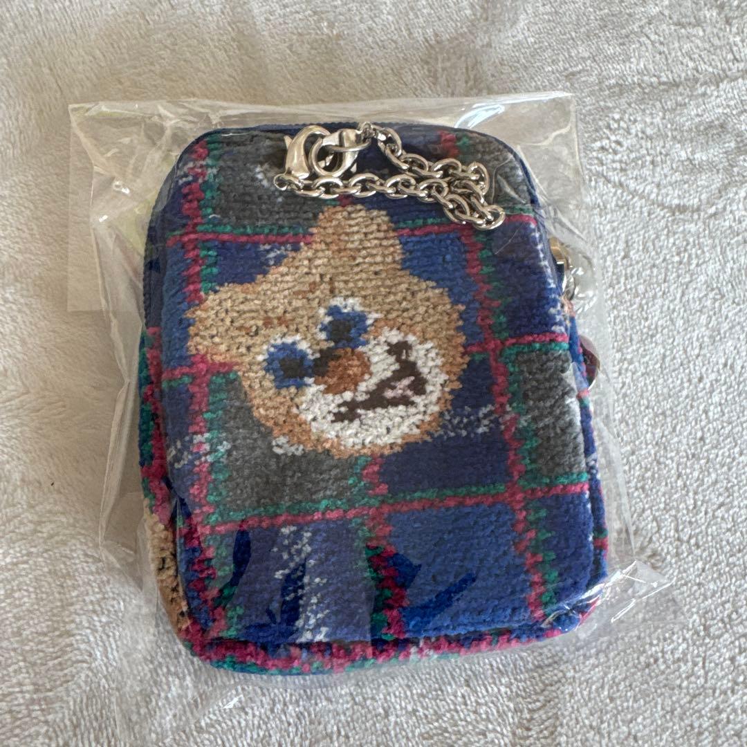 ラブラリーバイフェイラー　チャームポーチ　タータン　テディ　神戸限定　チェック柄