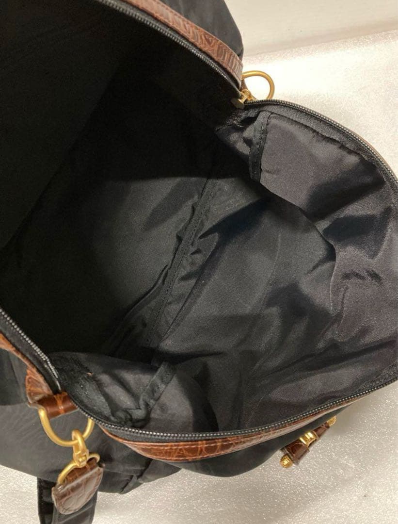 美品 BALENCIAGA ナイロン ボストンバッグ ハンドバッグ 2way