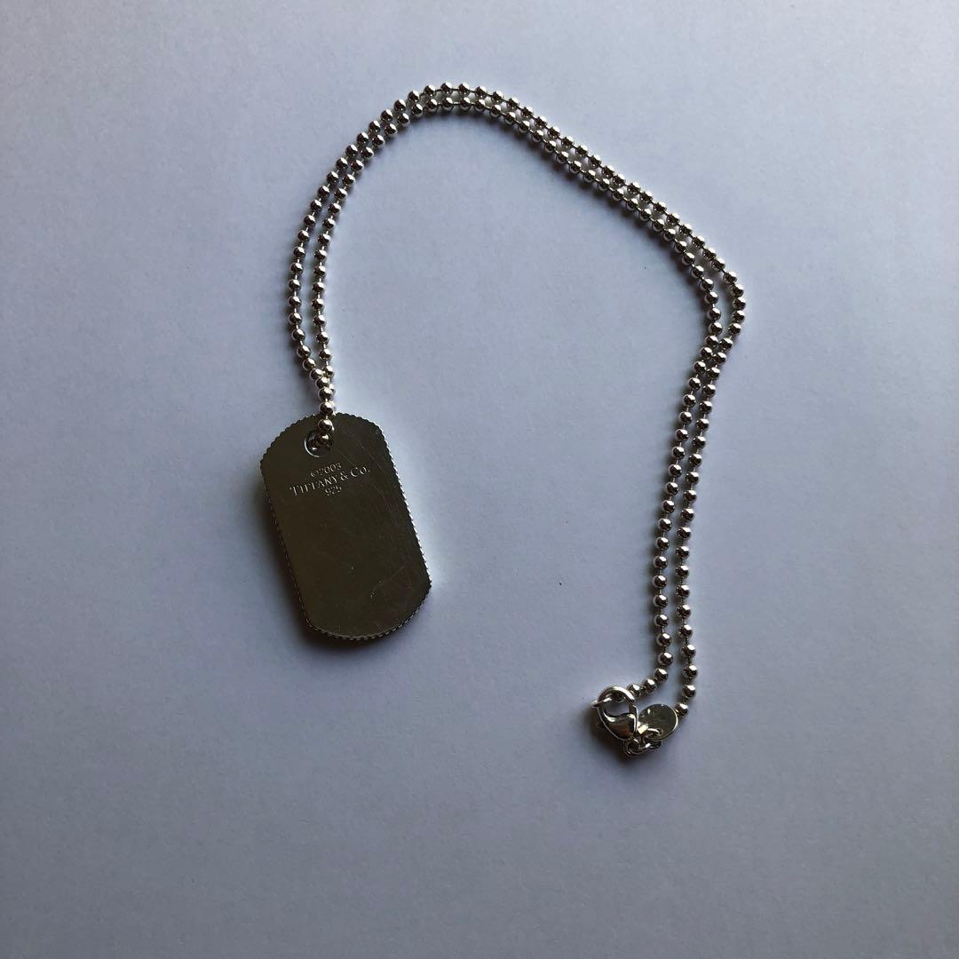 ティファニー　エッジ　ドックタグ　ネックレス