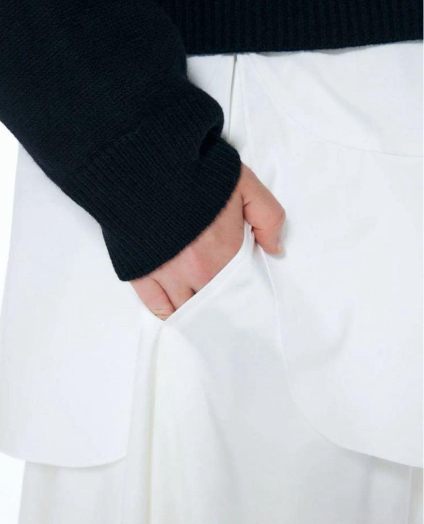 ENFOLD エンフォルド　バルーン　スカート　BALLOON-SKIRT 白