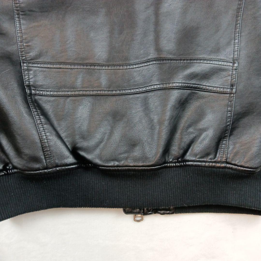 リーバイス レザージャケット A-2 フライトジャケット フェイクレザー 黒 S