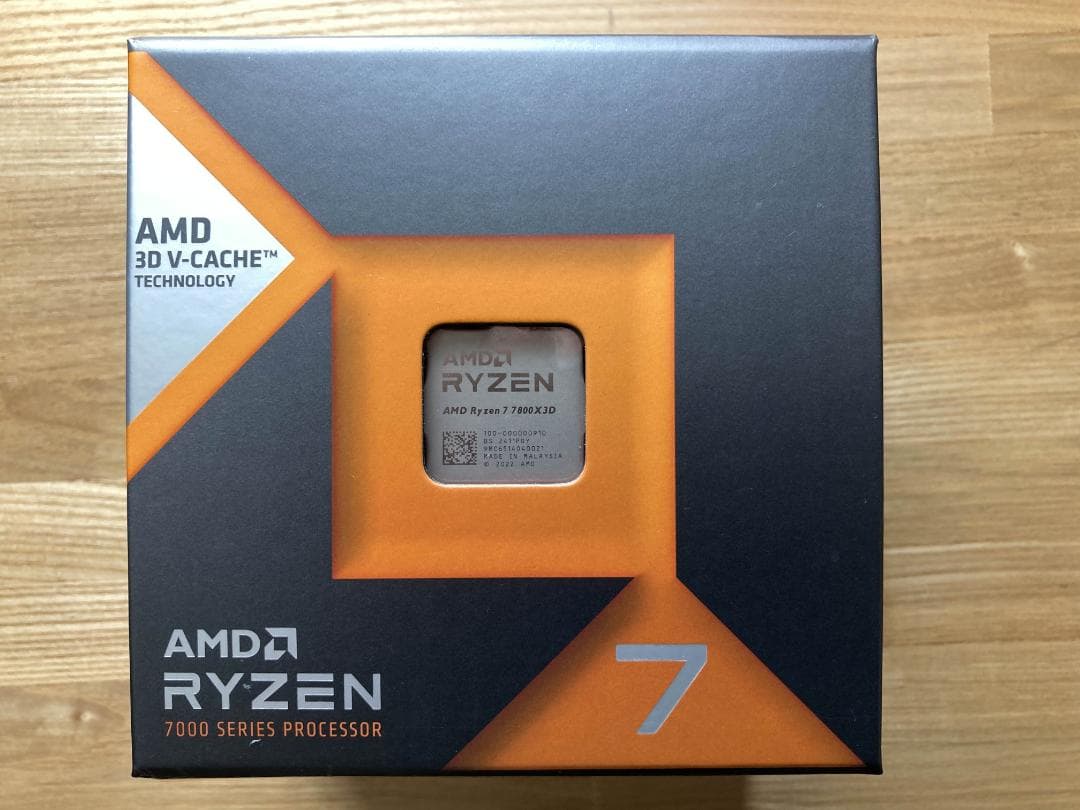 【中古】AMD CPU Ryzen 7 7800X3D BOX