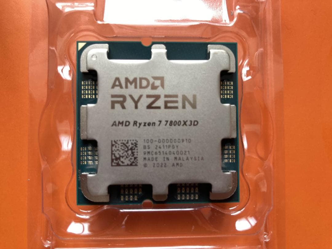 【中古】AMD CPU Ryzen 7 7800X3D BOX