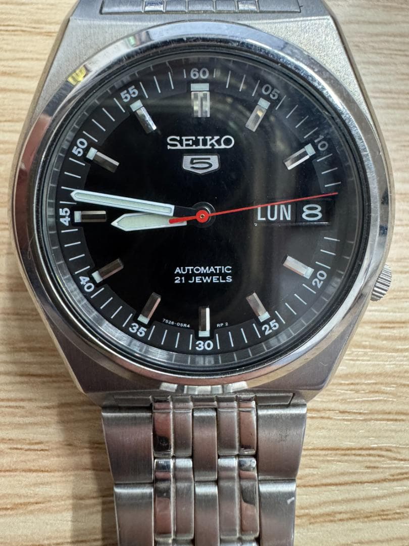 【稼働】SEIKO5 セイコー5 7S26-02E0 自動巻き 腕時計