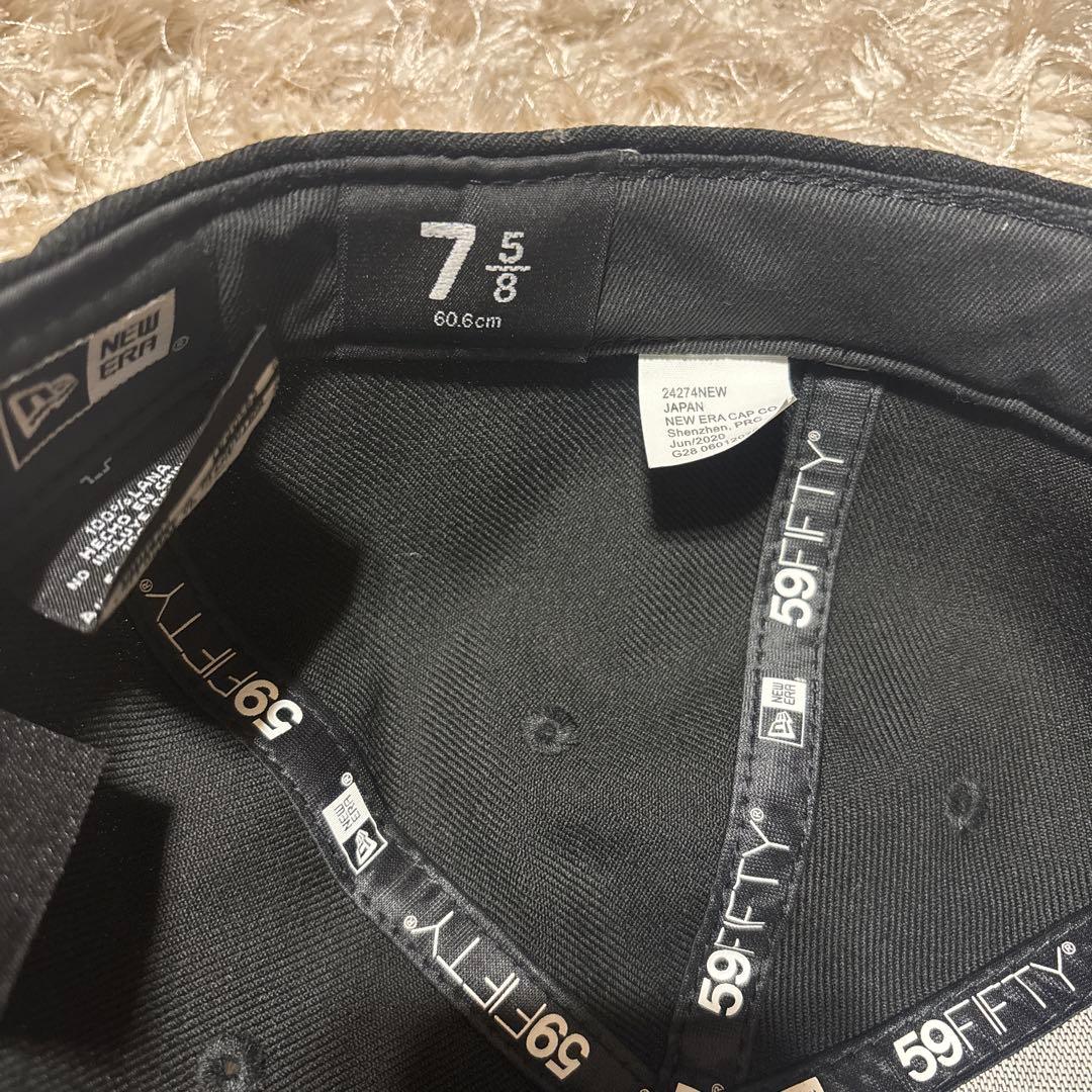 Supreme ブラック キャップ 7 5/8