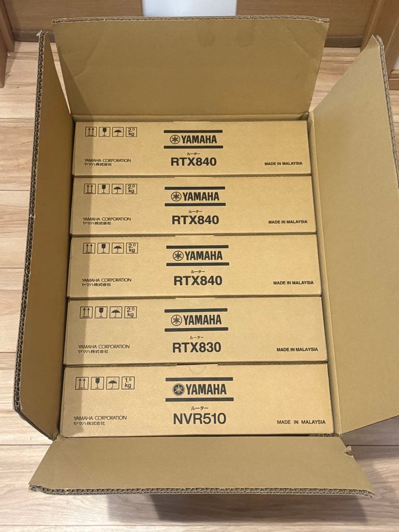 YAMAHA RTX840 3台RTX830 1台 NVR510 1台セット