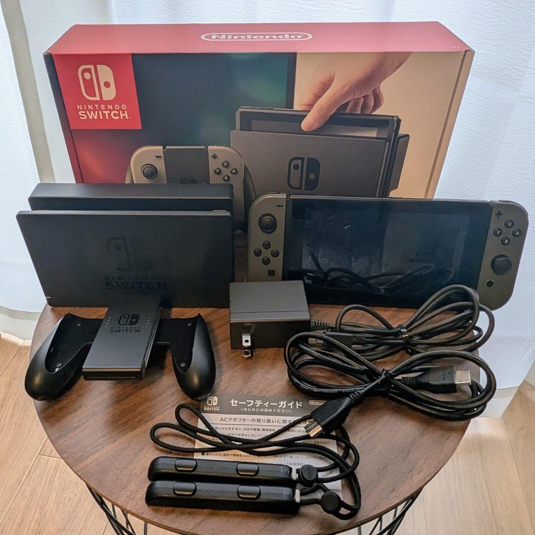 Nintendo Switch グレー 本体 ＋SDカード、キャリングケース等