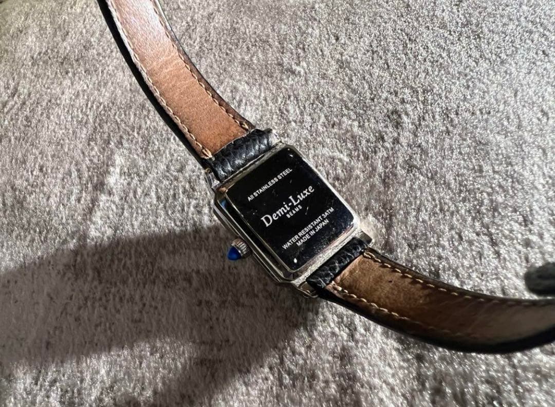 Demi-Luxe BEAMS Dバックル レザーウォッチ