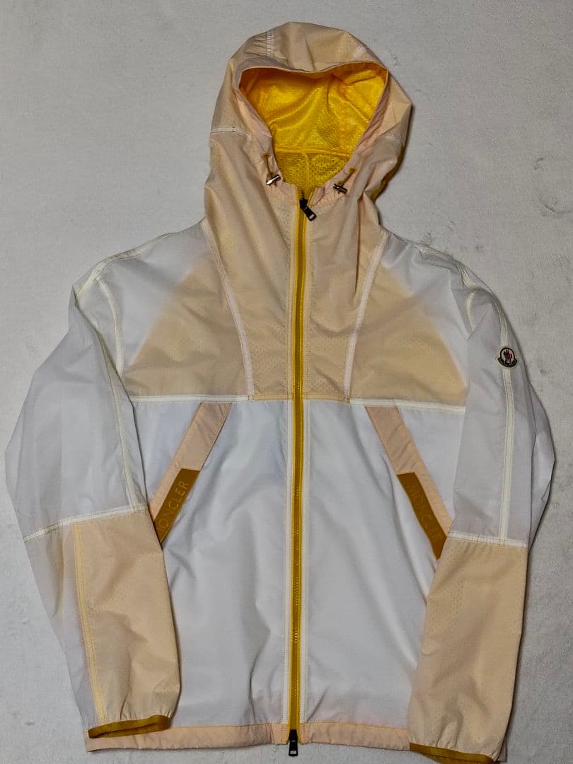 MONCLER　DOI　ナイロンジャケット　ホワイト　イエロー　Ｌ