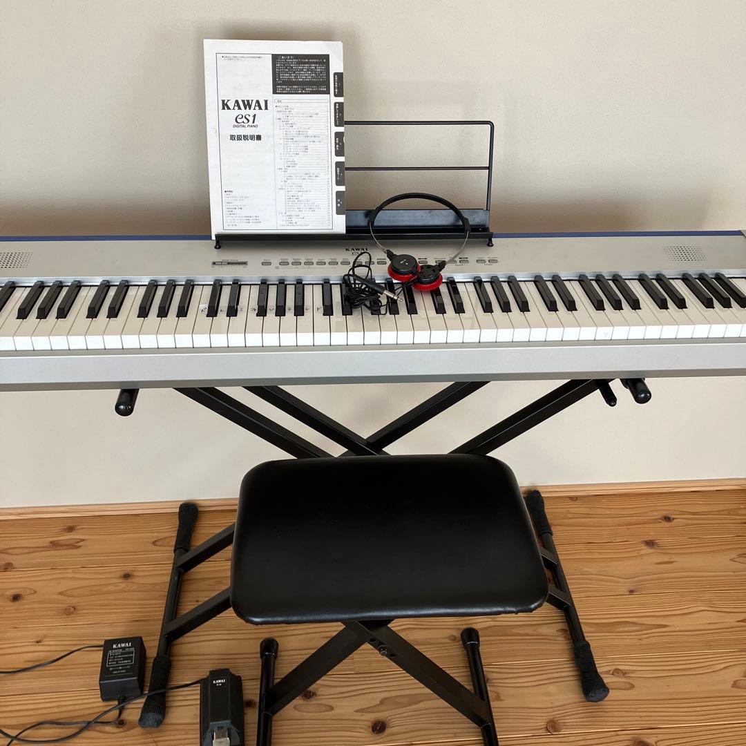発送不可　一部地域配達可　KAWAI電子ピアノes1 ピアノカバー