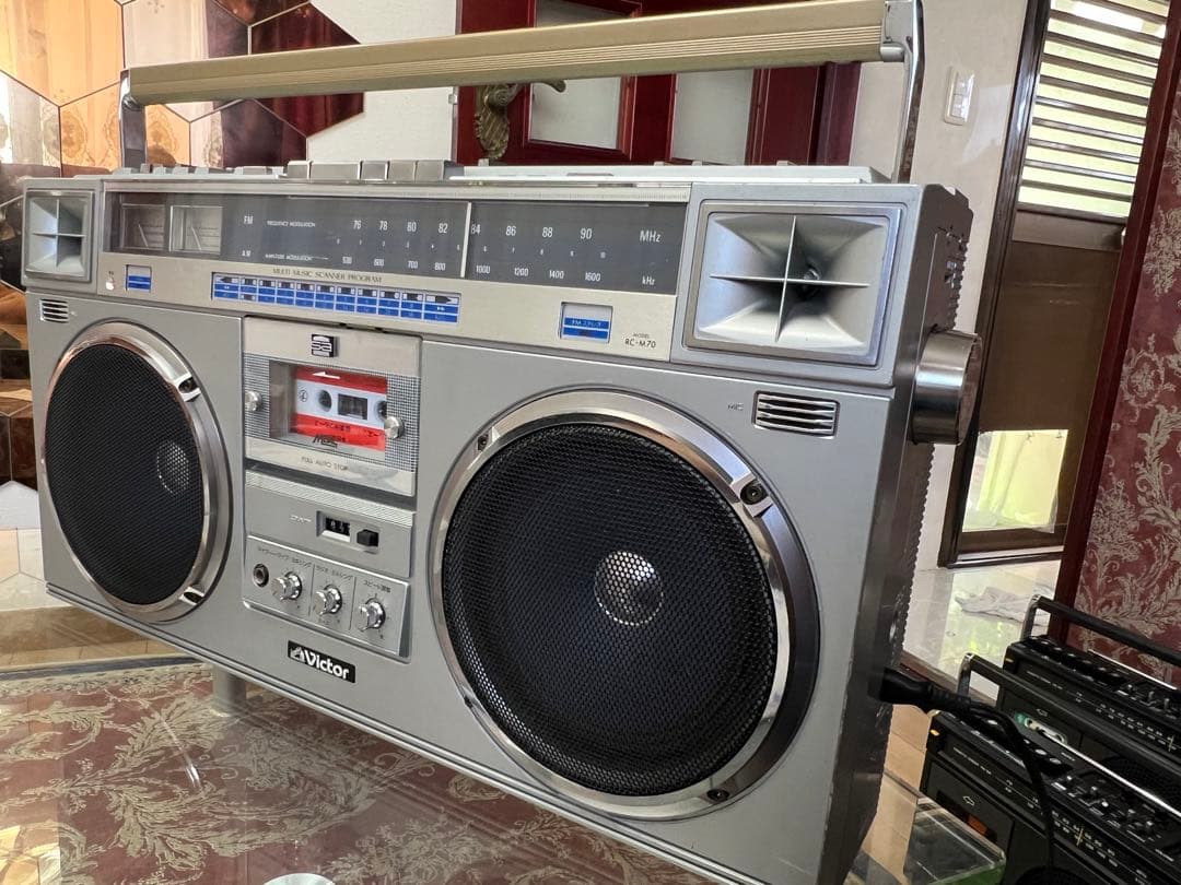 希少ビクターRC-M70 ラジオFM/AMラジカセ動作品メンテナンス済み美品