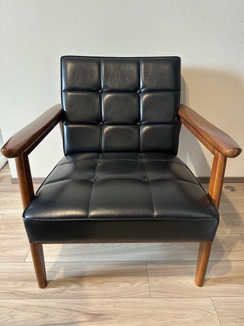 カリモク60 Kチェア　1シーター　スタンダードブラック