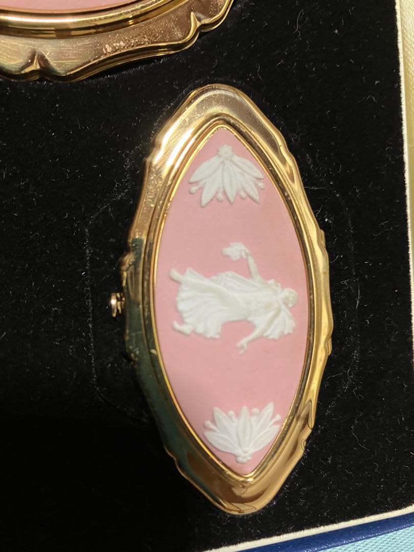 ウェジウッド　ストラットン　コンパクトミラー　リップスティックホルダー