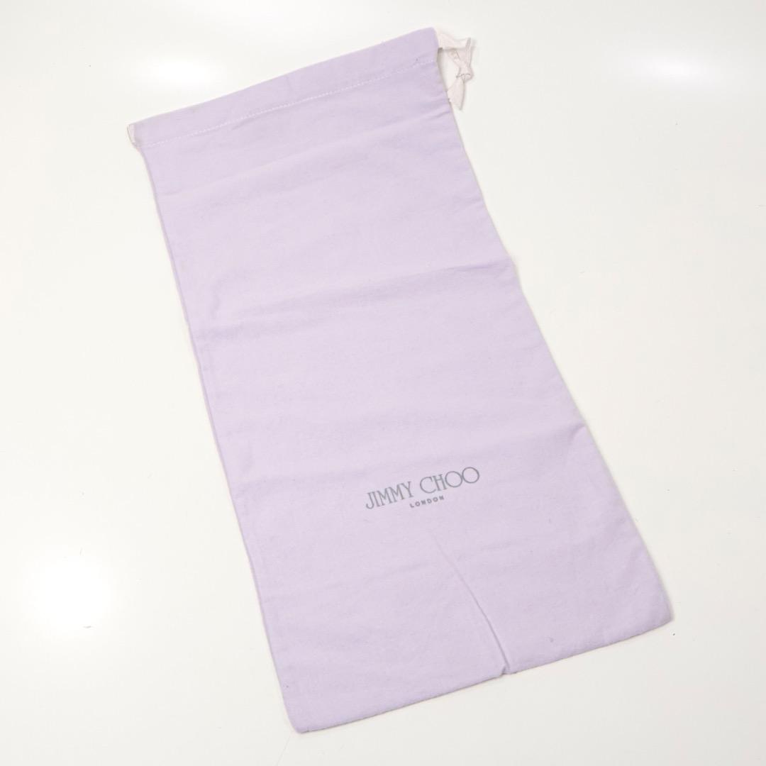 H5393-h1◾️ジミーチュウ　サイドシャーリングロングブーツ　保存袋付