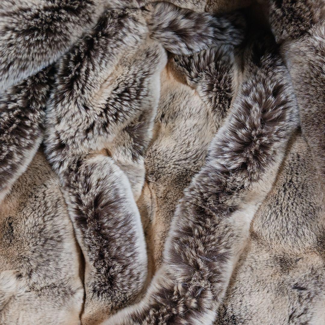 デュベティカ アルウェン ラビットファー ダウンコート ミドル丈 38