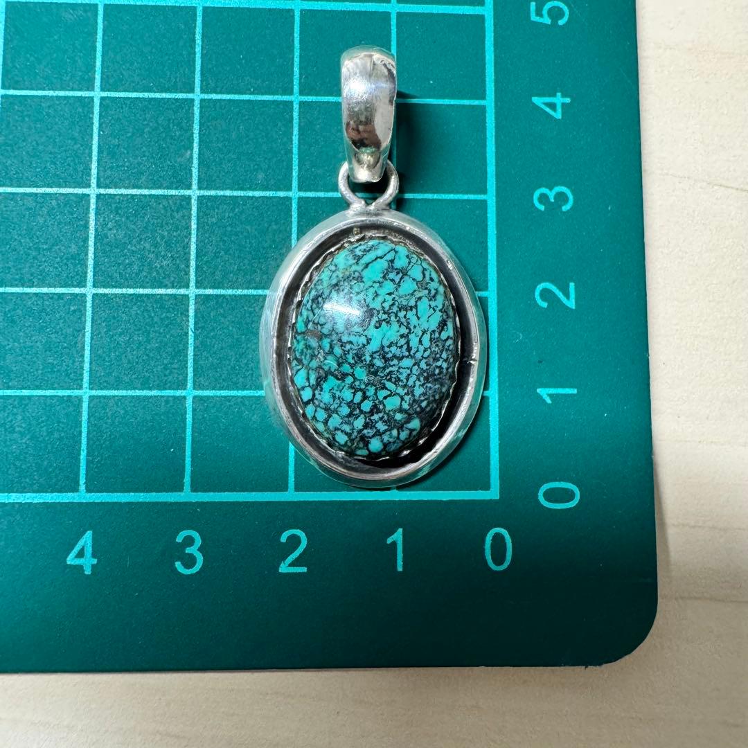 【NUMBER8 silver925】ターコイズ ペンダントトップ