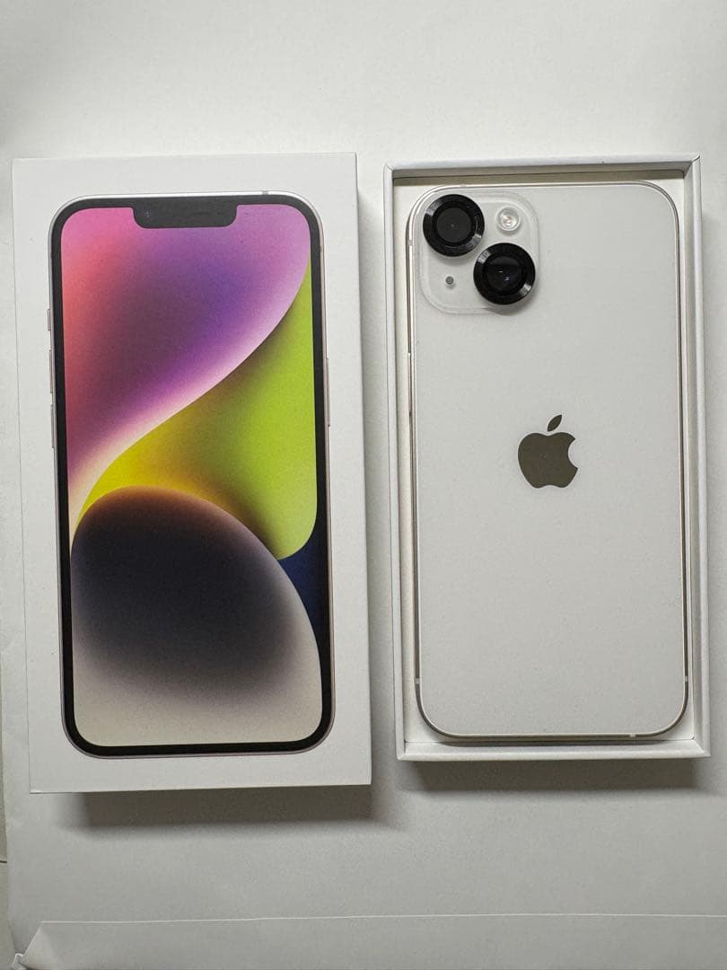 【極美品】iPhone 14 スターライト 128GB