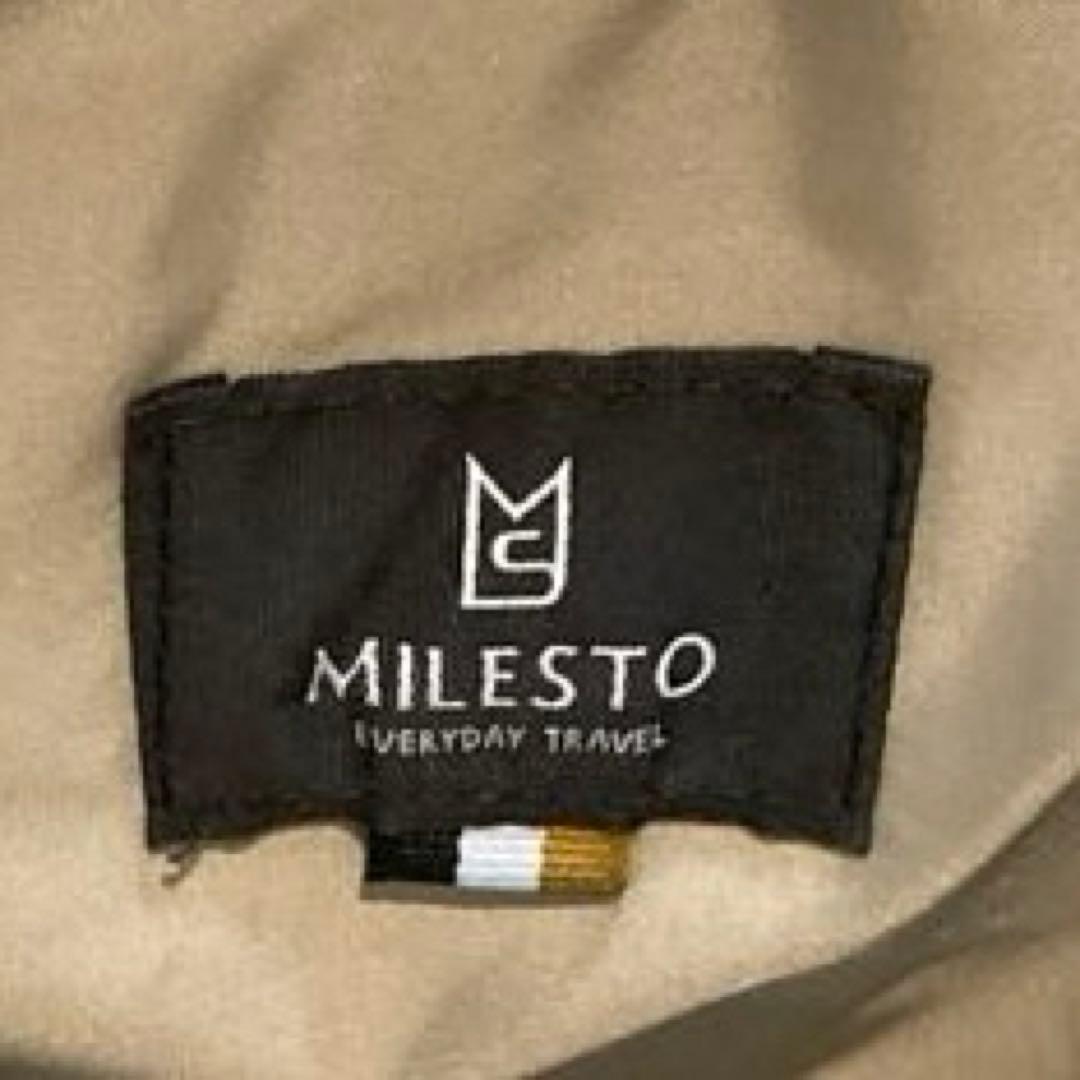 【極美品】MILESTO STLAKT バックパック リュック　ヘザーグレージュ