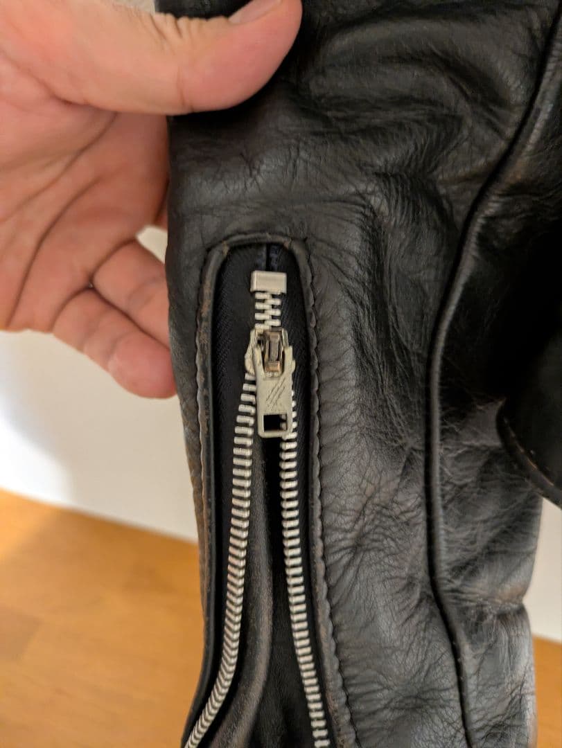 【米国製】size 40 schott ダブル ライダース 618 黒 ブラック