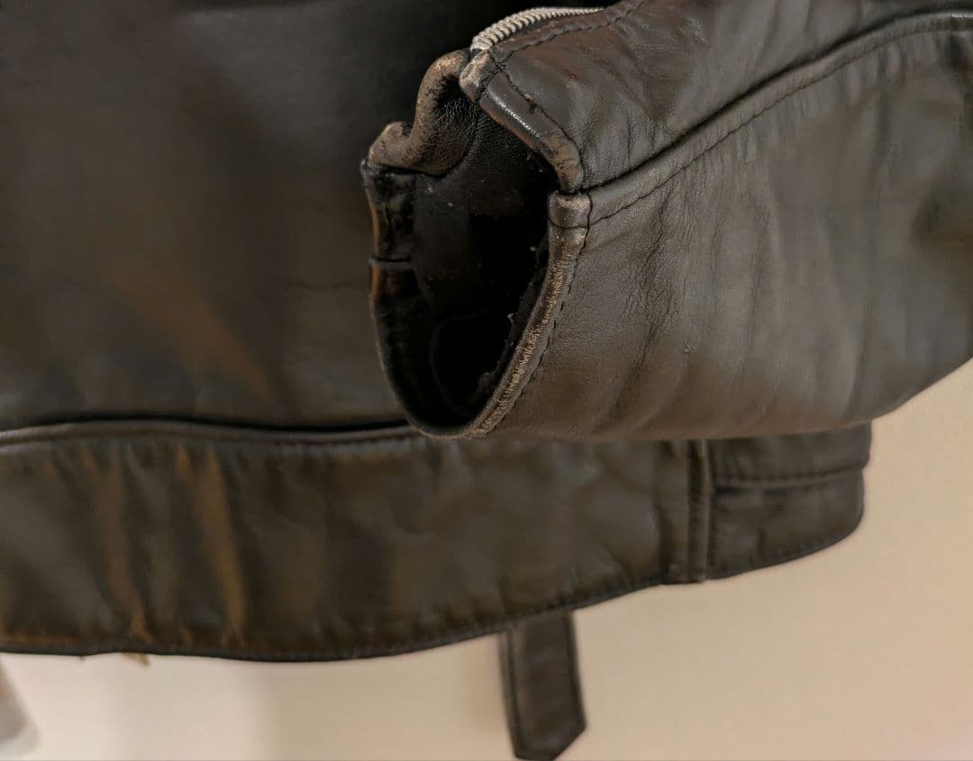 【米国製】size 40 schott ダブル ライダース 618 黒 ブラック