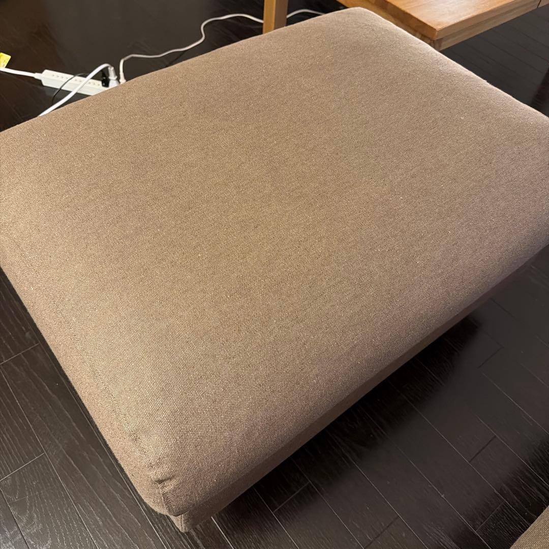 無印良品ソファ本体・オットマン・大・羽根ポケットコイルクッション