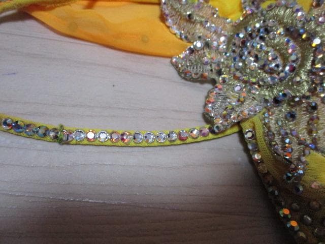 社交ダンス Sunnise/Mango　 イエローオレンジ グラデーションドレス