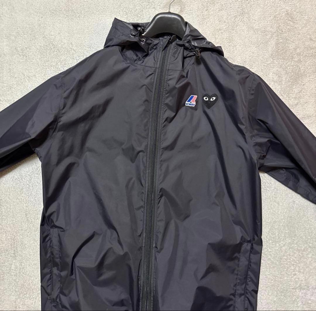 本日限定価格プレイコムデギャルソン × K-WAY ナイロンジャケット XL