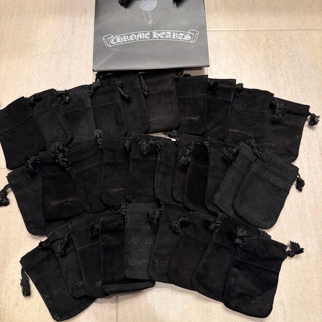 中(5.5x9) クロムハーツ 革袋 巾着 30枚