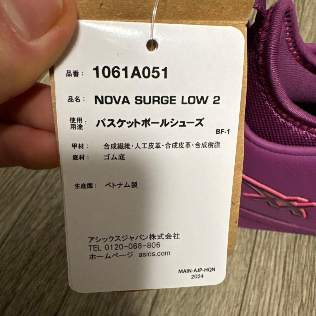 シューズ(男性用) NOVA SURGE LOW 2/Acai/Dolphin Blue